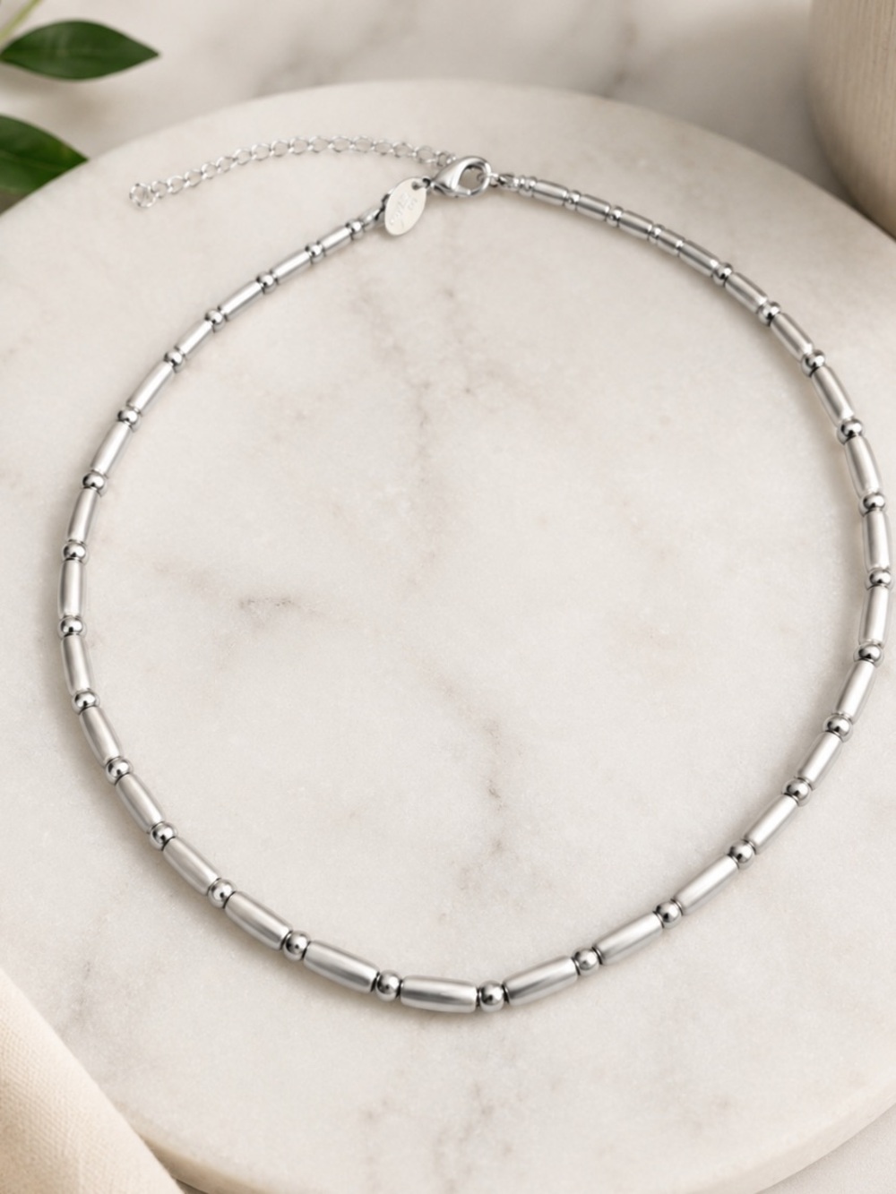 Lia Sophia Beaded Chain Necklace